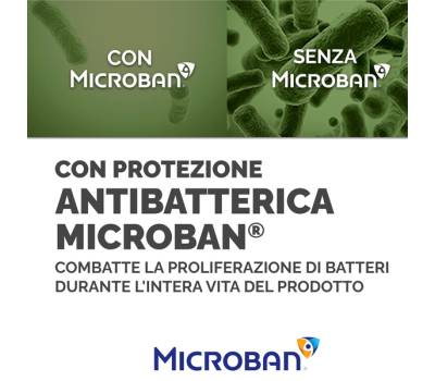 Poggiapolsi da tastiera in FoamFusion Microban PlusTouch nero - 22422 - 2