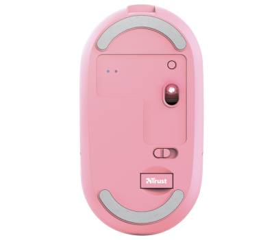 Mouse Puck ultrasottile wireless ricaricabile rosa - 25924 - 3