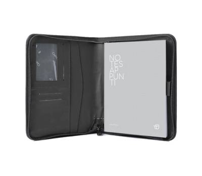 Portablocco Gate Trended 19 x 23 cm formato utile A5 ecopelle nero - 21696 - 1