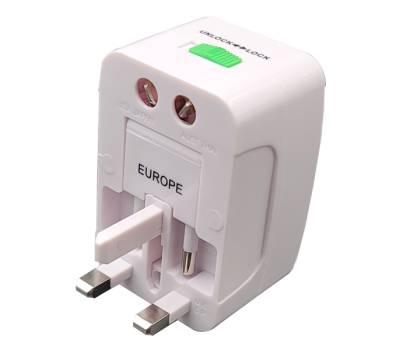 Adattatore da viaggio universale bianco Melchioni - 28273 - 3 Adattatore da viaggio universale bianco Melchioni - 28273 - 3