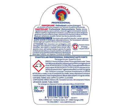 Disincrostante forte Professional in trigger 700 ml Chanteclair - 28781 - 1