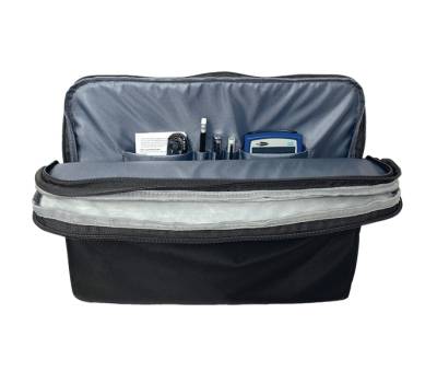 Borsa sleeve Kosmo 3 scomparti 41 x 31 x 5 cm tessuto nero - 21562 - 2