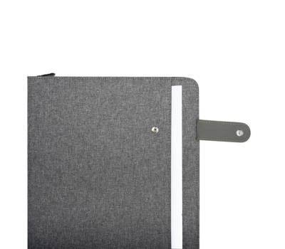 Portablocco Flap tessuto grigio - A4,21569 - 1