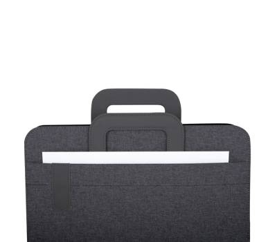 Portablocco Flap con manici tessuto nero - A4,21550 - 2