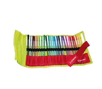 Pennarello Pen 68 colori assortiti rollerset verde 25 pezzi - 15430 - 1 Pennarello Pen 68 colori assortiti rollerset verde 25 pezzi - 15430 - 1