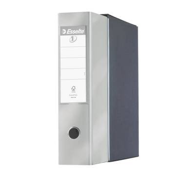 Registratore Eurofile G55 dorso 8 cm protocollo 23 x 33 cm grigio metallizzato - 5449 - 1