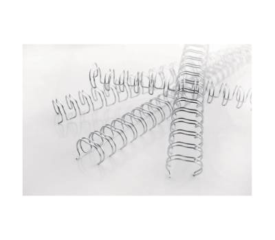 Dorsi WireBind per rilegatura passo 3,1 metallo 34 anelli 5 mm bianco scatola 100 pezzi - 21736 - 1