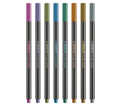 Pennarelli Pen 68 colori assortiti metallic scatola in metallo 8 pezzi - 13572 - 2