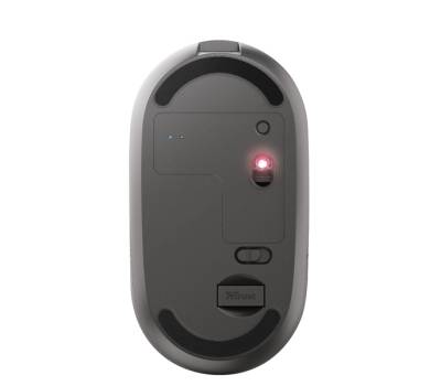 Mouse Puck ultrasottile wireless ricaricabile nero - 25925 - 2