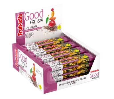 Barretta Good For You - di frutta secca - ciliegie e frutti rossi - 36 gr - conf. 16 pezzi - Fruit-tella - 09397300 - DMwebShop - 1