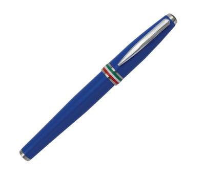 Penna stilografica Aldo Domani punta M fusto azzurro italia - 26639 - 3
