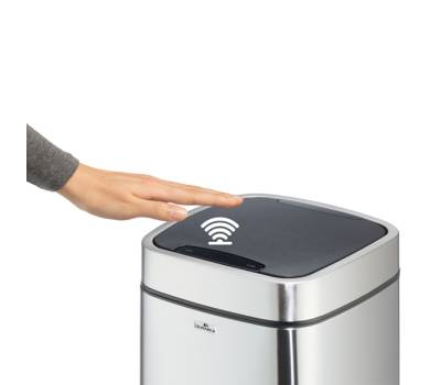 Cestino no touch con sensore 27 x 27 x 57 cm 21 lt argento metallizzato - 26230 - 6