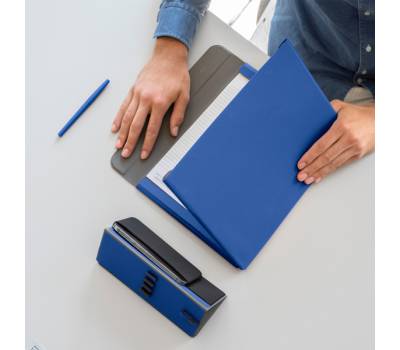 Portablocco Meet con alette magnetiche 31 x 25 x 1,4 cm blu - 21962 - 2