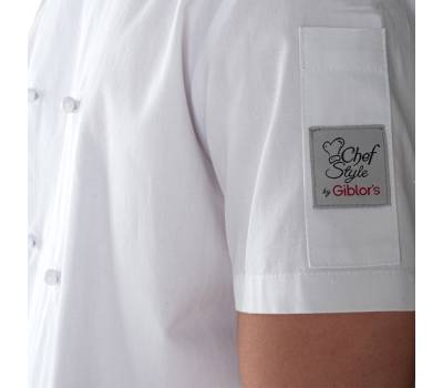 Giacca da cuoco Tommaso - a manica corta - taglia XL - bianco - Giblor's - Q8G00185-C01-XL - DMwebShop - 2