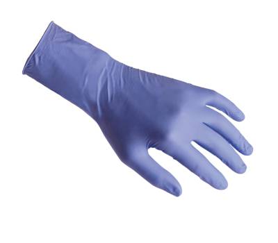 Guanti in nitrile ultra resist R99 manichetta lunga taglia M indaco - 27927 - 1