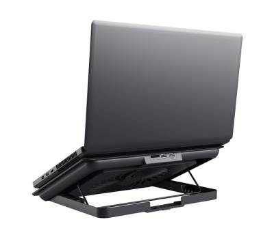 Supporto raffreddante per laptop Exto grigio - 28745 - 1