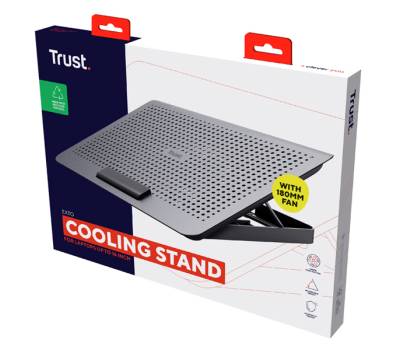 Supporto raffreddante per laptop Exto grigio - 28745 - 2