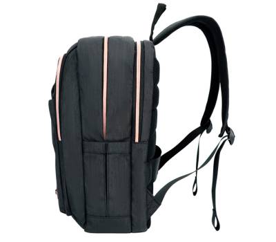 Zaino per pc Katy Rose notebook 15,6 nero cerniera rose gold Digital Design - 21572 - 2