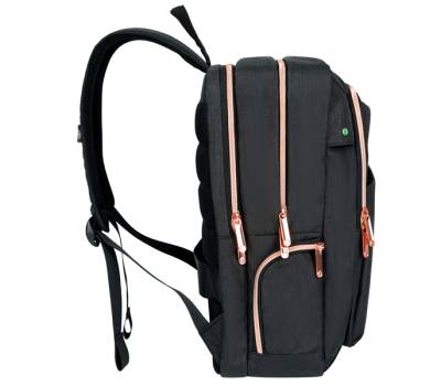Zaino per pc Katy Rose notebook 15,6 nero cerniera rose gold Digital Design - 21572 - 4
