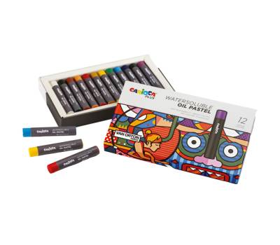 Pastello a olio lunghezza 60 mm colori assortiti Plus - 22839 - 1