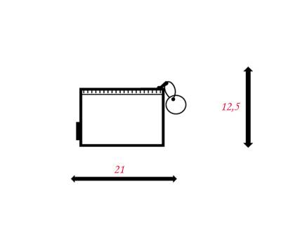 Busta con zip Bubble 21,5 x 12,5 cm EVA colori pastello assortiti - 21748 - 1