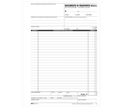 Blocco DDT 50,50 fogli autoautoricalcanti 29,7 x 21 cm - 2217 - 1