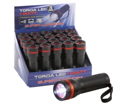Torcia LED alluminio 1 W - 22638 - 1