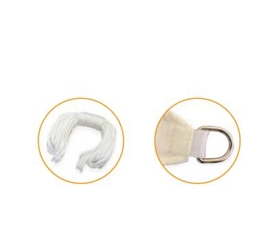 Tenda a vela quadrata ombreggiante 3 x 3 mt PL cenere - 24994 - 1