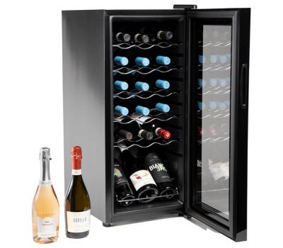 Cantinetta Vermentino 18C per 18 bottiglie 34,5 x 45 x 77 cm nero - 28215 - 2