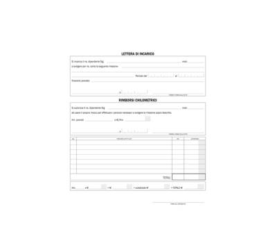 Blocco buste nota spese staccabili 23 x 16 cm confezione 25 buste - 23025 - 2