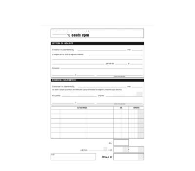 Blocco buste nota spese staccabili 23 x 16 cm confezione 25 buste - 23025 - 4