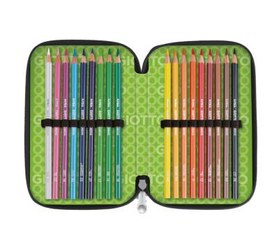 Astuccio 3 zip collezione Stilnovo 19,5 x 7,5 x 12,9 cm colori neon assortiti - 25174 - 5