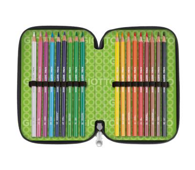 Astuccio 3 zip collezione Stilnovo 19,5 x 7,5 x 12,9 cm colori neon assortiti - 25174 - 6