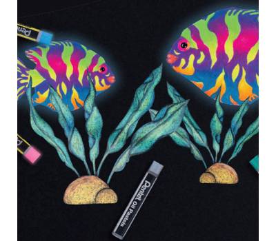 Pastelli a olio lunghezza 60 mm colori fluo e metal assortiti astuccio 12 pezzi - 22828 - 2