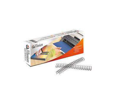 Dorsi spirale metallo - 34 anelli passo 3:1 - 11 mm - bianco - scatola 50 pezzi - Titanium - DOR.MET 11W - 8025133098405 - DMwebShop