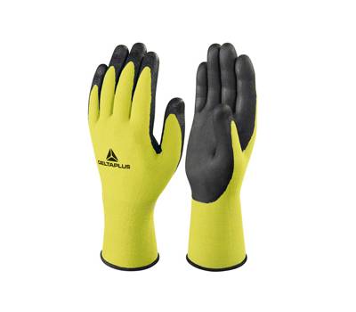 Guanti di precisione Apollonit VV734 - poliammide - palmo in schiuma di nitrile - taglia 10 - giallo fluo-nero - Deltaplus - VV734JA10 - 3295249215415 - DMwebShop