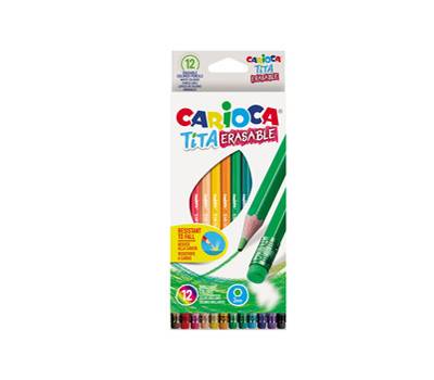 Pastelli Tita cancellabile - astuccio 12 pezzi - Carioca - 42897 - 8003511428976 - DMwebShop