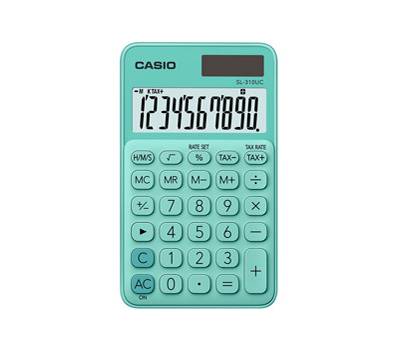 Calcolatrice tascabile - SL-310UC - 10 cifre - verde - Casio - SL-310UC-GN-W-EC - 4549526612855 - DMwebShop