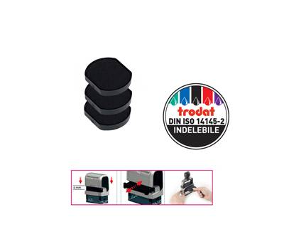 Tampone di ricambio 6/4630 - nero - conf. 3 pezzi - Trodat - 121198 - 9010035211983 - DMwebShop