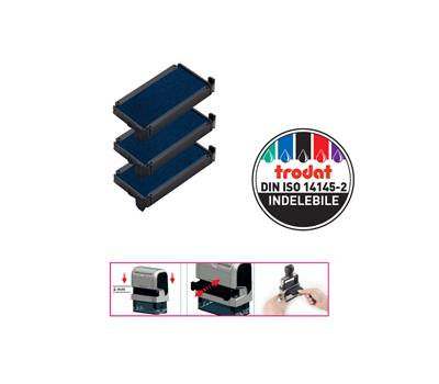 Tampone di ricambio 6/4912 - blu - conf. 3 pezzi - Trodat - 1494 - 9008056014942 - DMwebShop