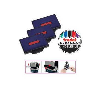 Tampone di ricambio 6/56/2 - blu-rosso - conf. 3 pezzi - Trodat - 1532 - 9008056015321 - DMwebShop