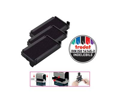 Tampone di ricambio 6/4910 - nero - conf. 3 pezzi - Trodat - 1426 - 9008056014263 - DMwebShop