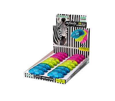 Correttore a nastro - 4,2 mm x 20 mt - 3 colori assortiti - conf. 18 pezzi - Lebez - 80750 - 8007509082935 - DMwebShop Correttore a nastro - 4,2 mm x 20 mt - 3 colori assortiti - conf. 18 pezzi - Lebez - 80750 - 8007509082935 - DMwebShop