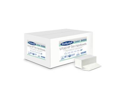 Asciugamani piegati a V Comfort 2 veli goffratura micro 17 gr 21x21 cm bianco da 210,357