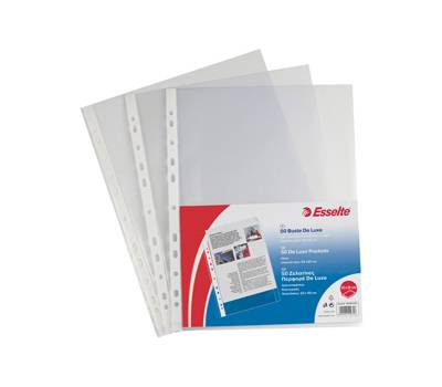 Buste forate CopySafe DeLuxe liscio 22 x 30 cm trasparente Esselte 395097500 - 4147