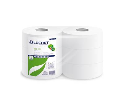 Carta igienica Eco Maxi Jumbo 2 veli 16,5 gr 9,1 cm x 360 mt diametro 25 - 5 cm 360 mt Lucart 812173P - 305