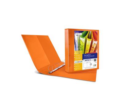 Raccoglitore personalizzabile Myto TI 4 anelli a D 17 mm dorso 2,5 cm 22 x 30 cm arancio Sei Rota 36911744 - 2976