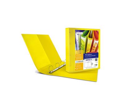 Raccoglitore personalizzabile Myto TI 4 anelli a D 30 mm dorso 4 cm 22 x 30 cm giallo Sei Rota 36913046 - 3014