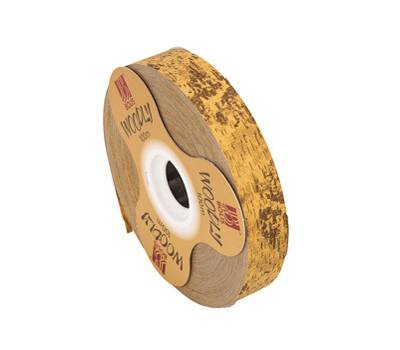 Rotolo nastro Woodly corteccia marrone chiaro 24 mm x 100 mt - 2648
