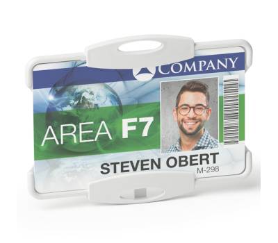 Portabadge Eco per 1 tessera 54 x 87 mm grigio - 26883 - 1